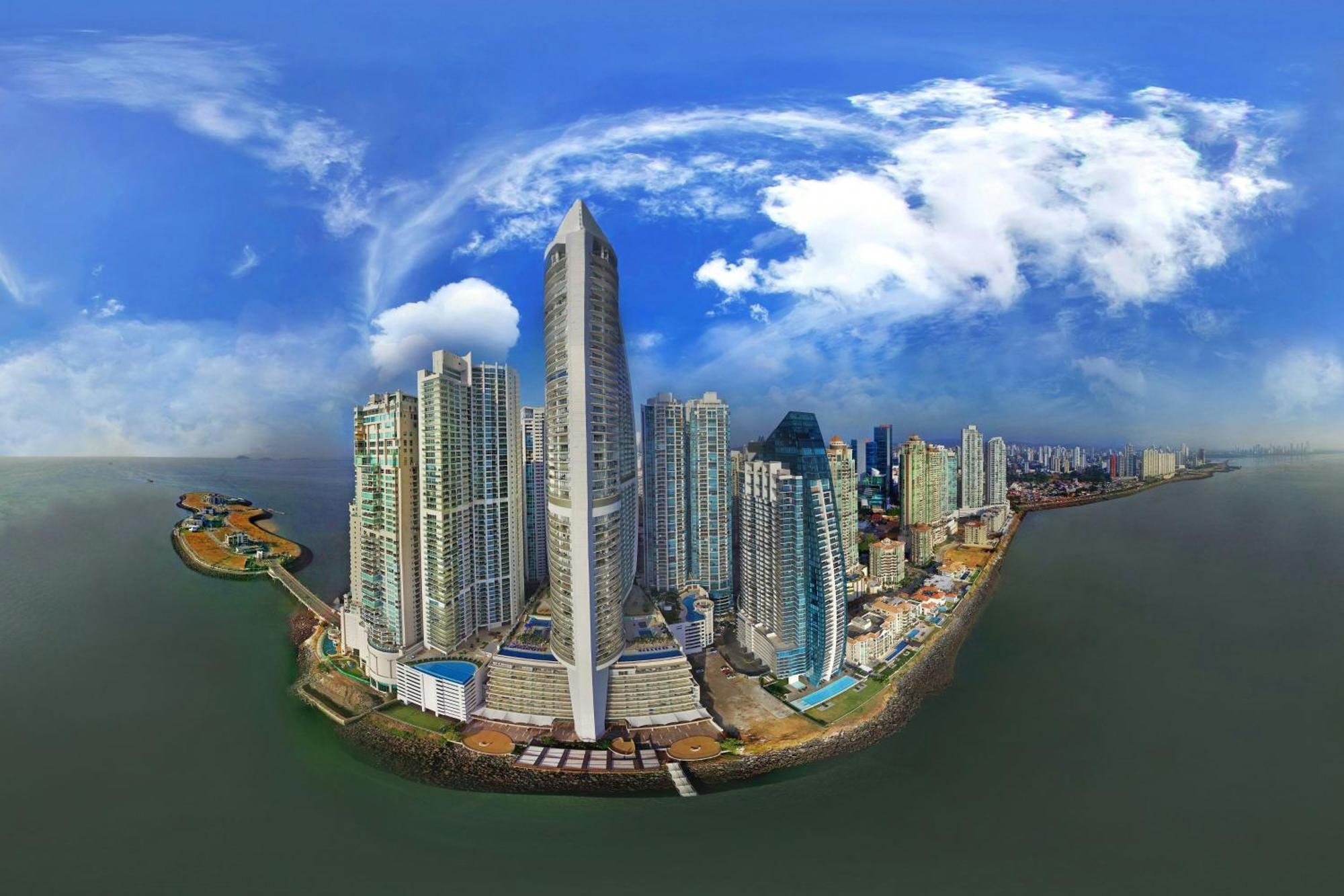 JW Marriott Panama Hotell Eksteriør bilde Panoramic view of Punta Pacifica