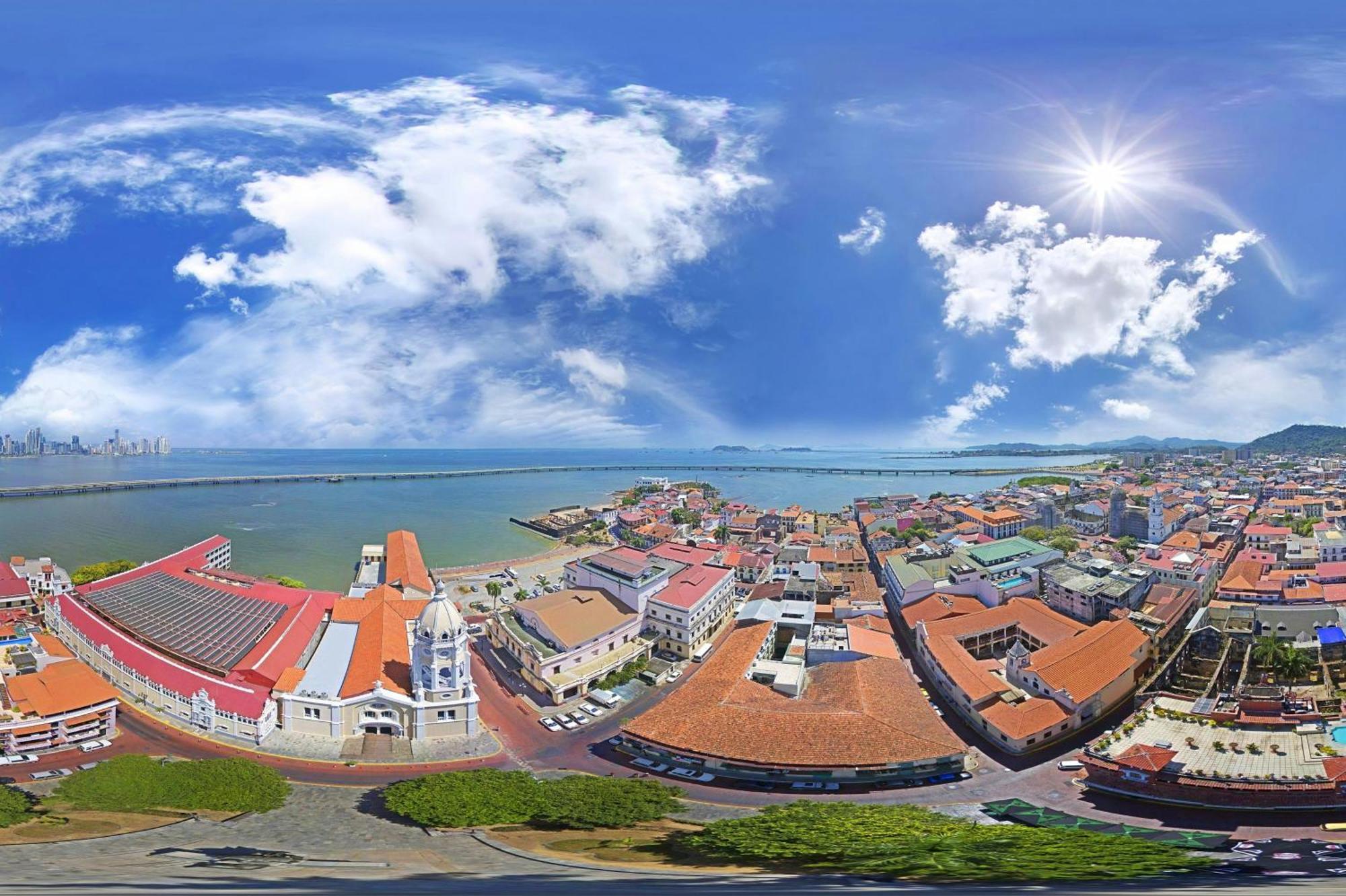 JW Marriott Panama Hotell Eksteriør bilde Aerial view of the town